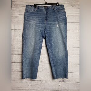 KUT From The Kloth‎ Distressed High Rise Rachael Fab Ab Mom Jean Womens 22W